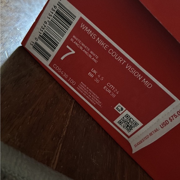 Nike Women’s Court Vision Mid - Picture 4 of 6